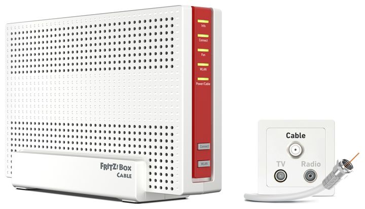 AVM FRITZ!Box 6690 Cable Wi-Fi 6 (802.11ax) Router Dual-Band (2,4 GHz/5 GHz) für 266,85 Euro