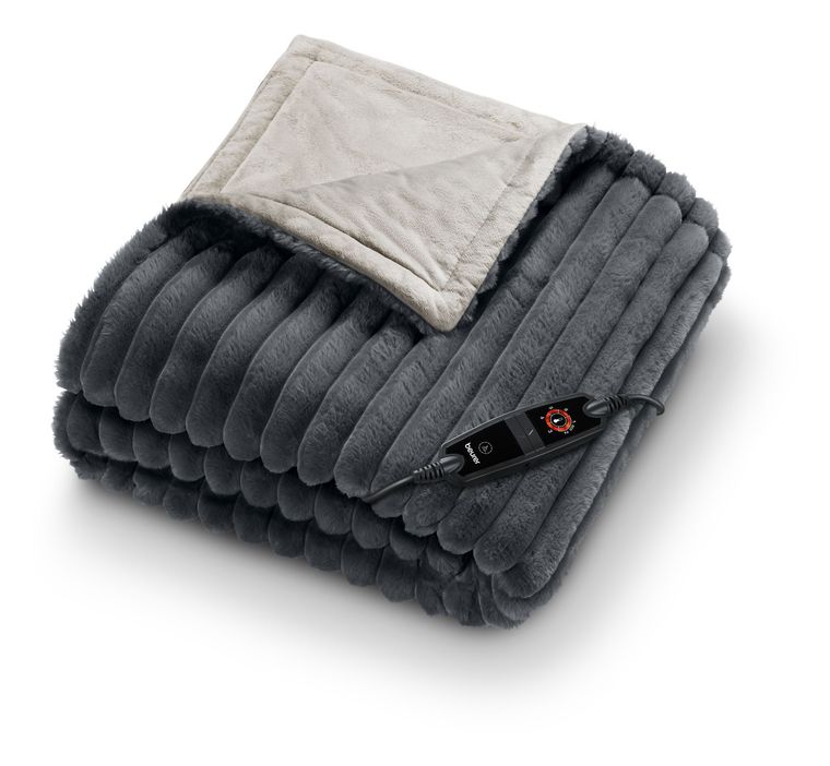 Beurer HD82 Stockholm Heizdecke (Hellblau, Dunkles Grau) f&uuml;r 69,99 Euro