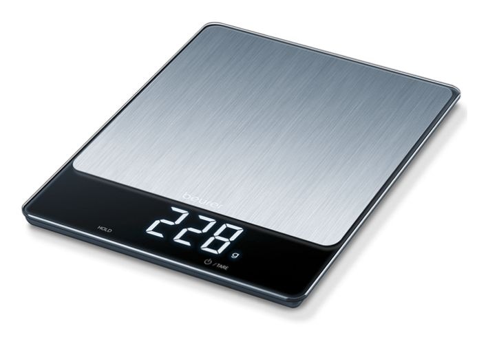 Beurer KS34 XL Elektronische Küchenwaage bis 15 kg  (Silber) f&uuml;r 24,99 Euro