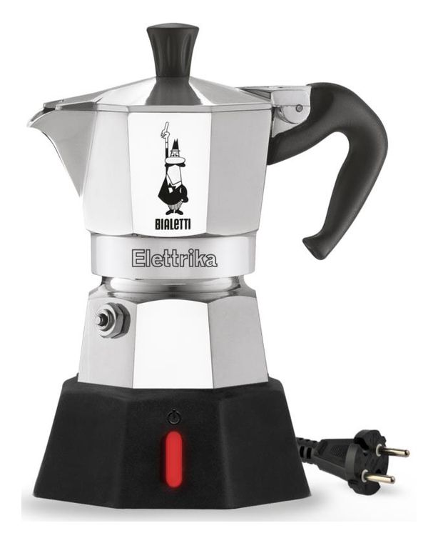 Bialetti Moka Elettrika 2 Tassen Filterkaffeemaschine 0,09 l  (Aluminium, Schwarz) f&uuml;r 48,49 Euro