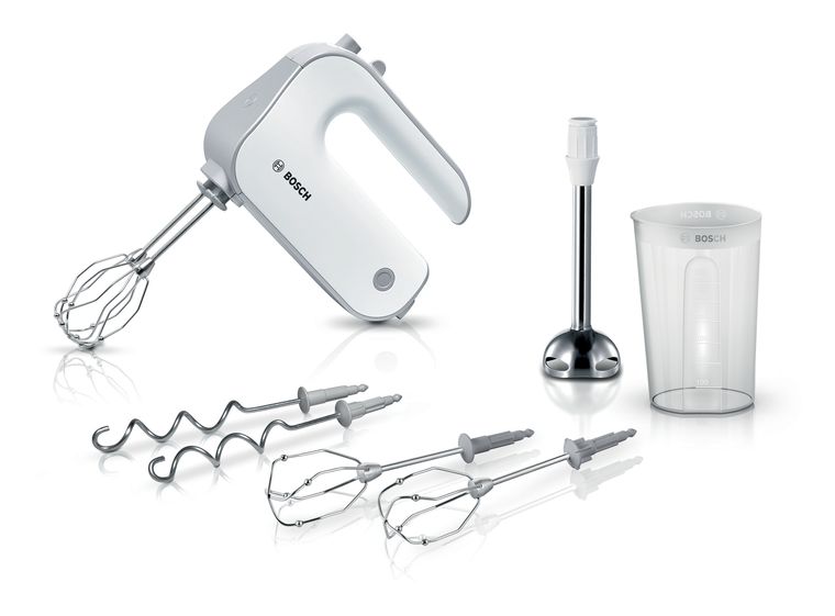 Bosch MFQ4075DE Styline Handmixer 550 W 5 Stufen  (Silber, Weiß) f&uuml;r 64,99 Euro