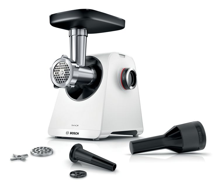Bosch Serie 4 MFWS420W MultiPower Fleischwolf f&uuml;r 103,99 Euro