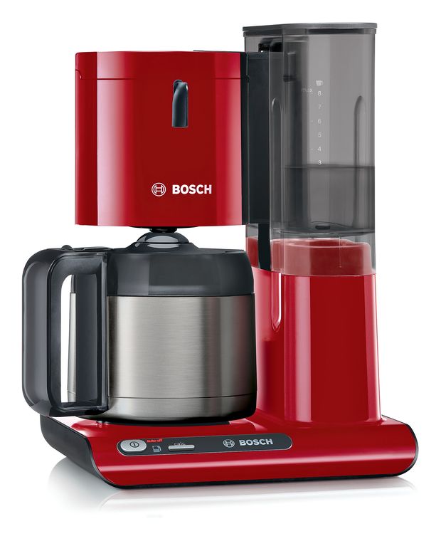 Bosch TKA8A054 Styline 8 Tassen Filterkaffeemaschine 1,1 l  (Rot) f&uuml;r 126,99 Euro