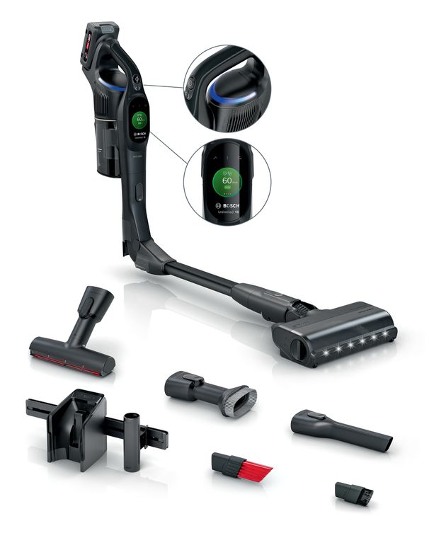 Bosch Unlimited 10 BKS1041BM Handstaubsauger Beutellos bis 80 min Laufzeit 18 V HEPA  (Schwarz) f&uuml;r 500,00 Euro
