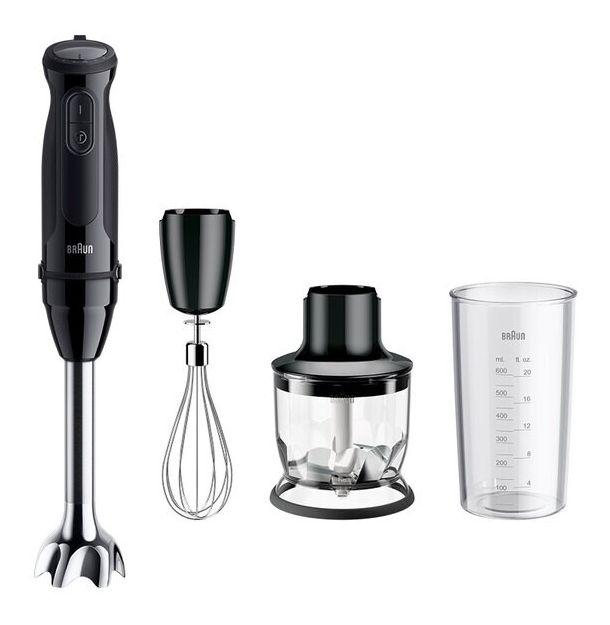 Braun MQ50202M MultiQuick 5 Stabmixer 1000 W 21 Stufen  (Schwarz) f&uuml;r 54,49 Euro