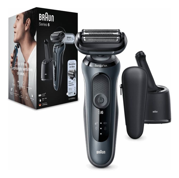 Braun Series 6 61-N7000cc Nass&Trocken Rasierer Lithium-Ion (Li-Ion) für 99,00 Euro