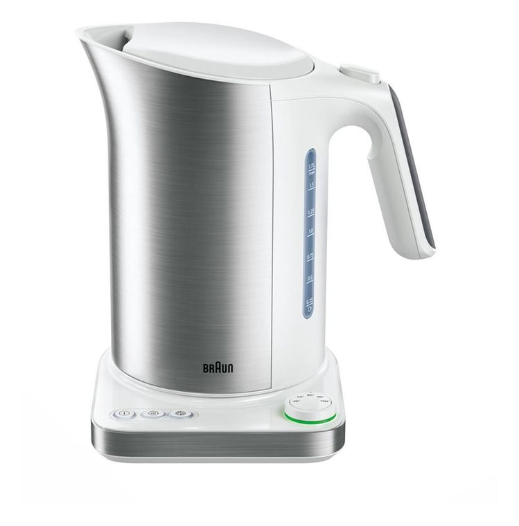 Braun WK5115 ID Collection 1,7 l Wasserkocher 3000 W  (Silber, Weiß) f&uuml;r 105,99 Euro
