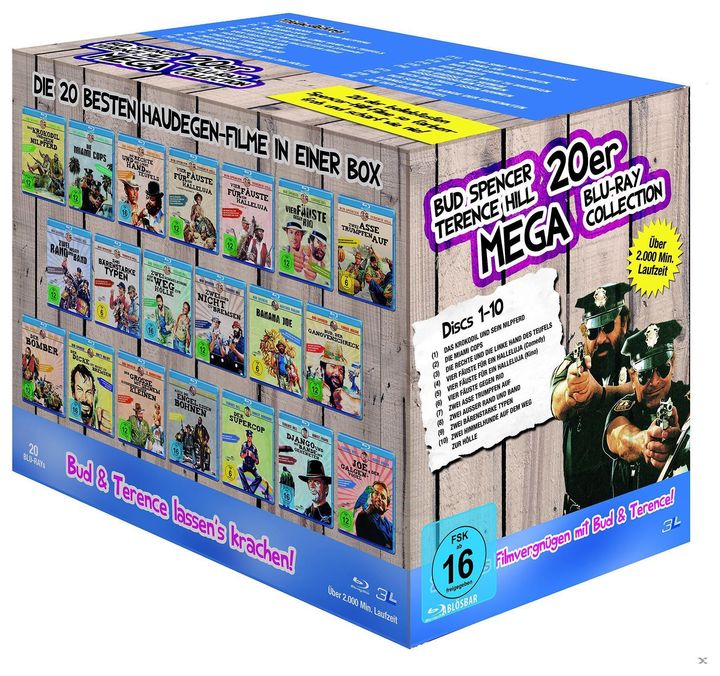 Bud Spencer & Terence Hill - Mega Blu-ray Collection BLU-RAY Box (BLU-RAY) für 79,00 Euro