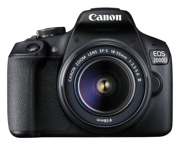 Canon EOS 2000D 24 MP SLR-Kamera-Set Full HD Opt. Zoom Wlan 18 - 55 mm für 499,99 Euro
