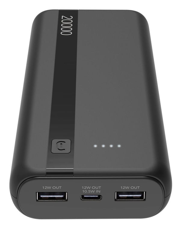 Cellular Line Entry 20000 mAh Powerbank USB Typ-C  (Schwarz) f&uuml;r 29,99 Euro