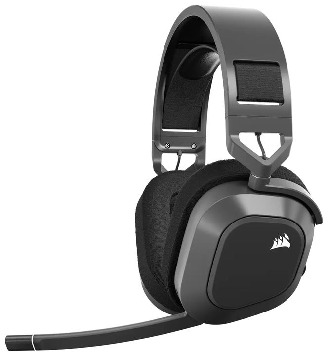 Corsair HS80 Max Wireless Ohraufliegender Bluetooth Kopfhörer kabellos 24 h Laufzeit (Schwarz) für 157,99 Euro