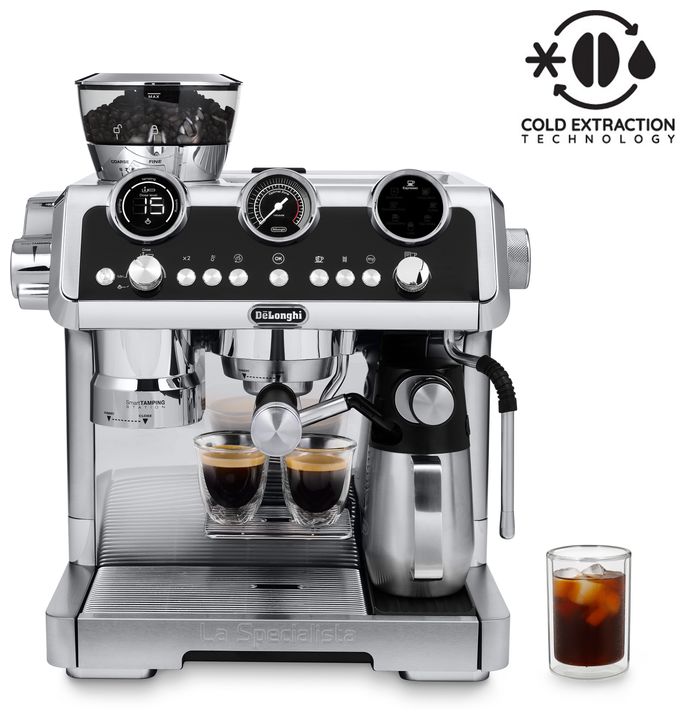 DeLonghi EC9865.M La Specialista Maestro Siebträger Kaffeemaschine 19 bar 1450 W (Silber) für 1.444,00 Euro