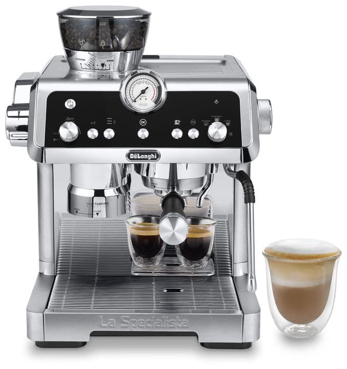 De’Longhi EC9355.M La Specialista Prestigio Siebträger Kaffeemaschine 19 bar 1450 W (Metallisch) für 599,00 Euro