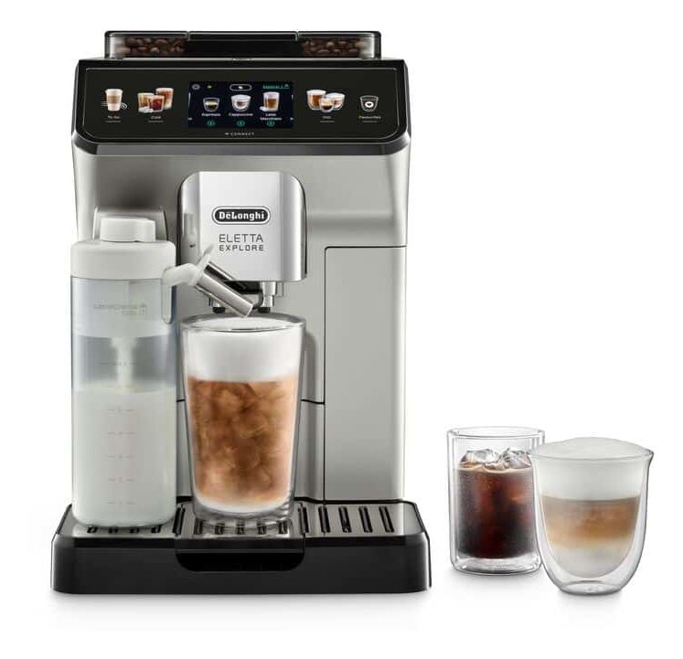 De’Longhi Eletta Explore ECAM450.65.S Kaffeevollautomat 19 bar 1,8 l 300 g (Silber) für 899,00 Euro