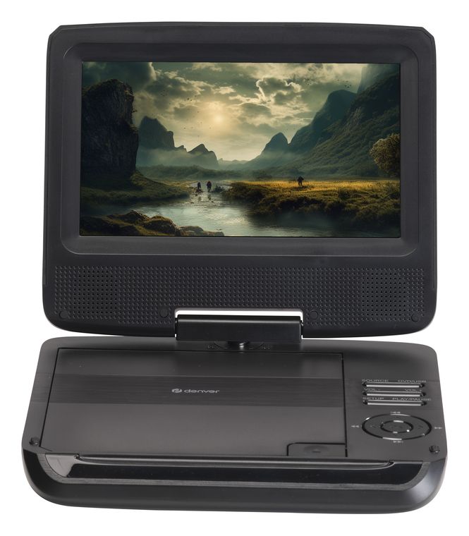 Denver MT-792 17,8 cm (7 Zoll) Tragbarer DVD-Player CD, CD-R, CD-RW, DVD, DVD+R, DVD+RW, DVD-R, DVD-RW f&uuml;r 77,49 Euro