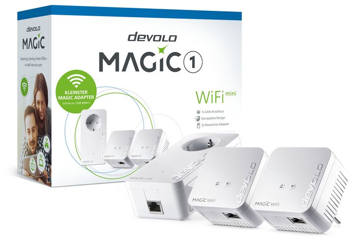 Devolo Magic 1 WiFi mini Network Kit 1200 Mbit/s Wi-Fi 4 (802.11n) für 143,99 Euro