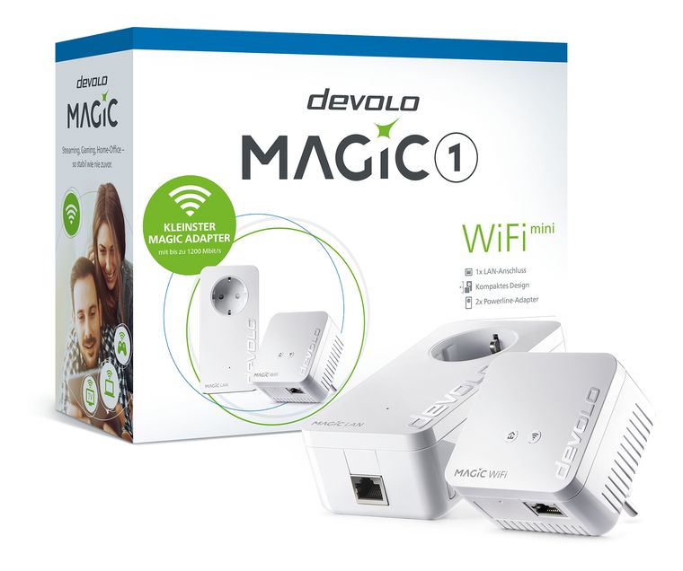 Devolo Magic 1 WiFi mini Starter Kit 1200 Mbit/s Wi-Fi 4 (802.11n) für 85,99 Euro