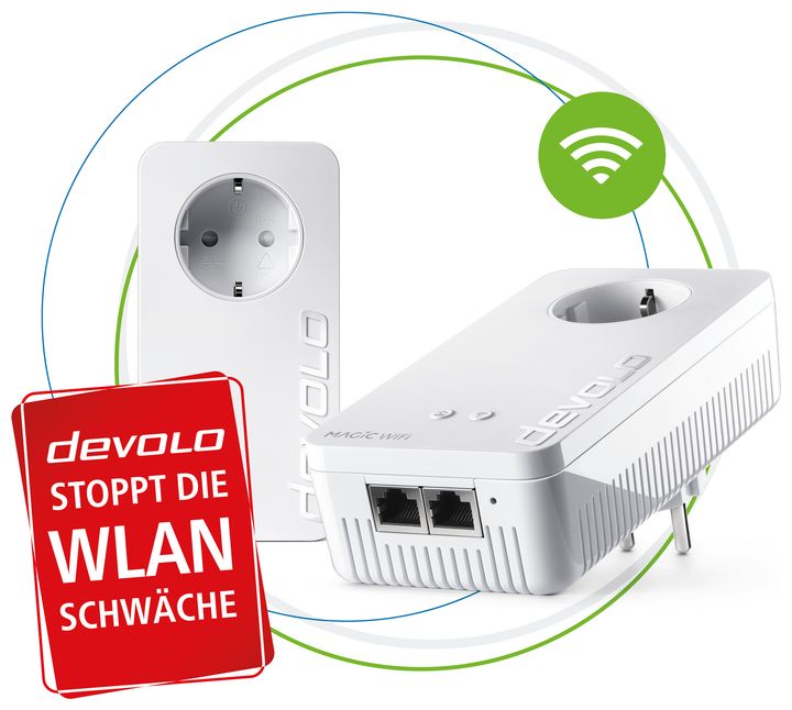 Devolo Magic2 WiFi next Starter Kit Powerline 2400 Mbit/s Wi-Fi 5 (802.11ac) für 174,99 Euro