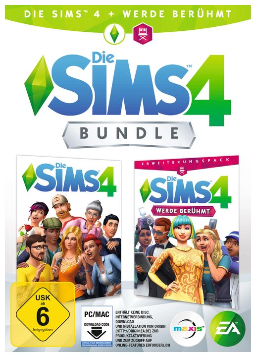 Die Sims 4 Bundle: Die Sims 4 + Werde berühmt (PC) für 14,99 Euro