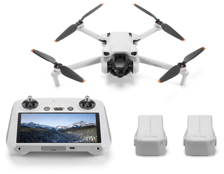 DJI Mini 3 Fly More Combo & RC 4000 x 3000 Pixel Quadrocopter Multicopter/Drohne (Grau) für 818,00 Euro