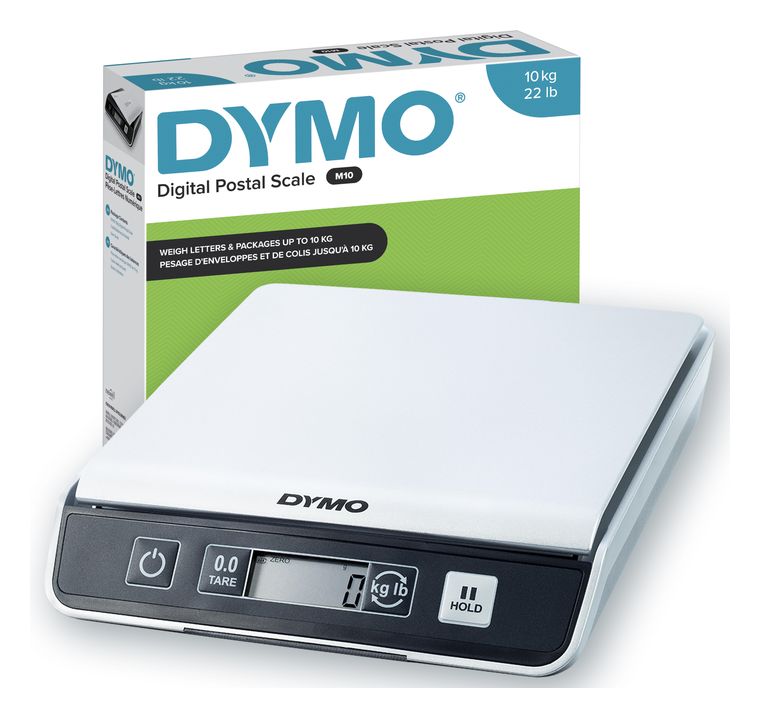 Dymo DYMO M10 Paketwaage | bis zu 10 kg | USB Briefwaage mit LCD-Bildschirm | 20 cm x 20 cm f&uuml;r 83,29 Euro