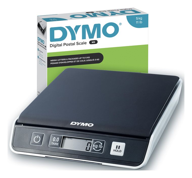 Dymo DYMO M5 Paketwaage | bis zu 5 kg | USB Briefwaage mit LCD-Bildschirm | 20 cm x 20 cm f&uuml;r 65,44 Euro