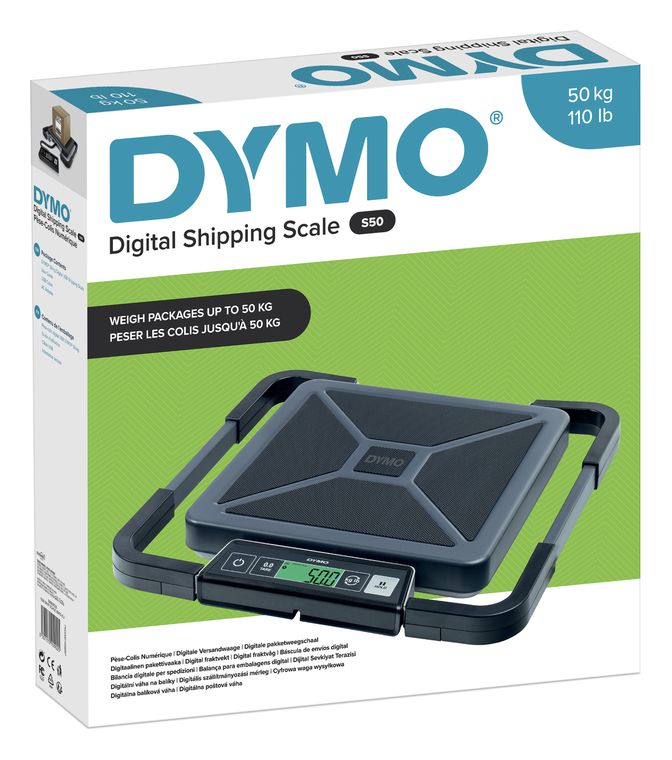 Dymo DYMO S50 Paketwaage Tragbare Digital | 50 kg | Briefwaage mit LCD-Bildschirm | USB oder AAA Batterien f&uuml;r 178,49 Euro