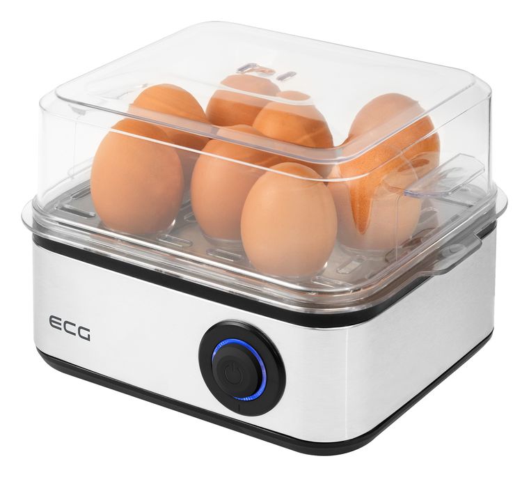 ECG UV5080 Eierkocher für 8 Eier  (Schwarz, Stahl) f&uuml;r 24,99 Euro