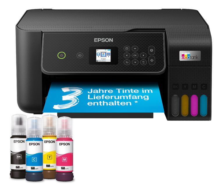 Epson EcoTank ET-2871 All in One A4 Tintenstrahl Drucker 5760 x 1440 DPI f&uuml;r 159,00 Euro