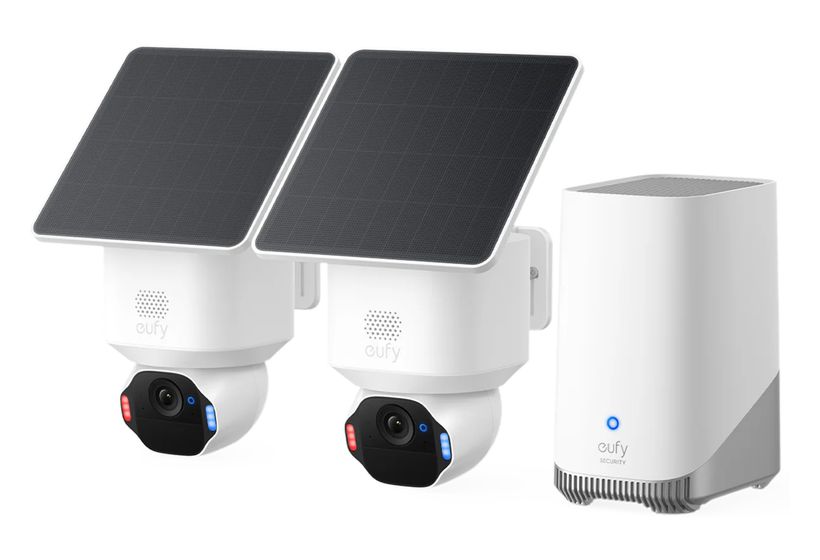 Eufy SoloCam E42 + HomeBase S380 3840 x 2160 Pixel IP-Sicherheitskamera IP65 Innen & Außen Nachtsicht  (Weiß) f&uuml;r 389,00 Euro