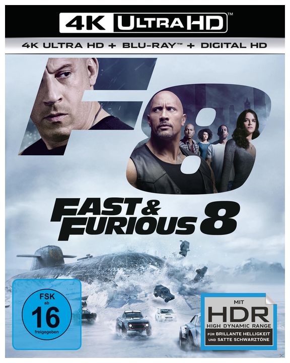 Fast & Furious 8 (4K Ultra HD BLU-RAY + BLU-RAY) für 19,31 Euro