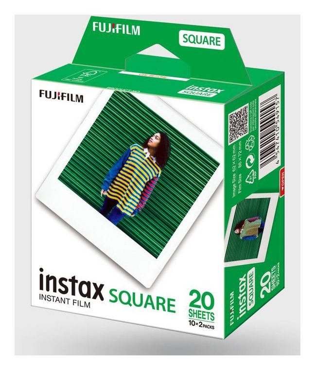 Fujifilm Instax Film 20 Shots SQUARE f&uuml;r 20,99 Euro