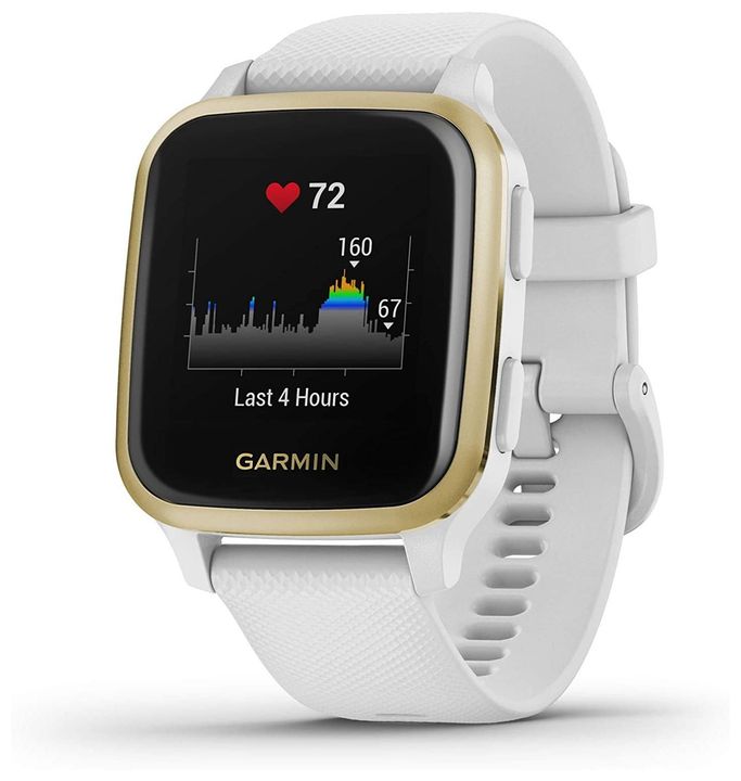 Garmin Venu SQ Digital 40 mm Smartwatch Quadratisch 144 h (Gold, Weiß) für 134,99 Euro