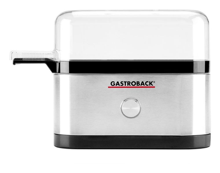 Gastroback 42800 Design Eierkocher für 3 Eier  (Schwarz, Edelstahl) f&uuml;r 26,99 Euro