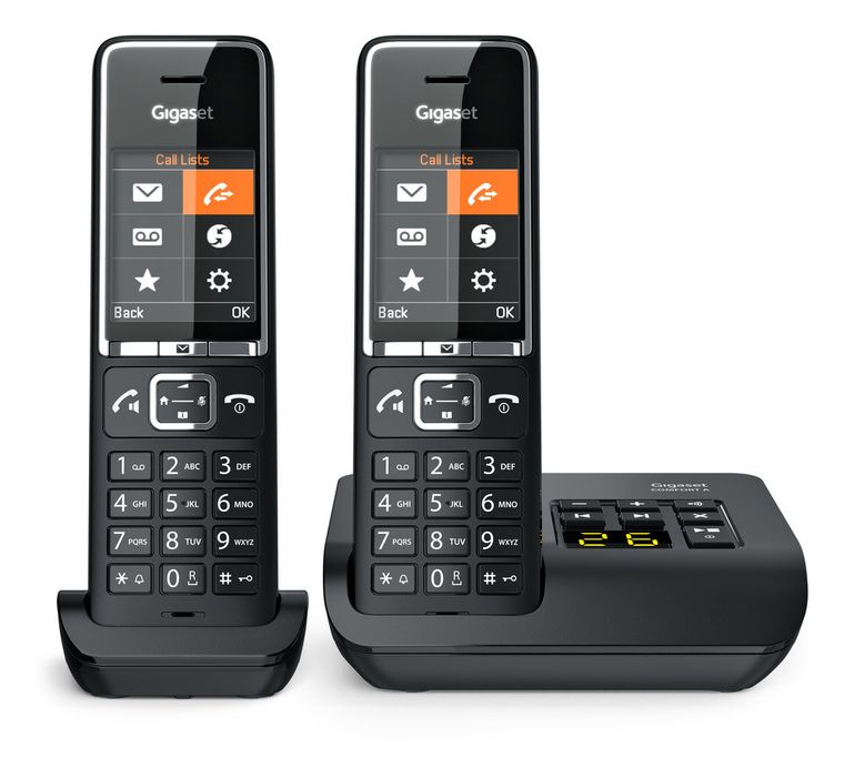 Gigaset Comfort 550A Duo Analoges/DECT-Telefon  (Schwarz) f&uuml;r 94,99 Euro