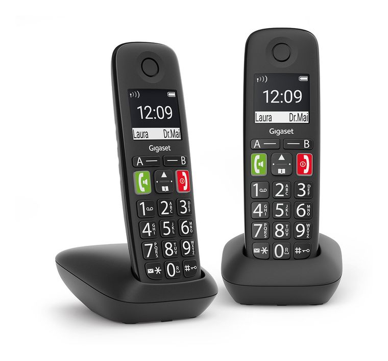 Gigaset E290 Duo Analoges Telefonmobilteil  (Schwarz) f&uuml;r 69,99 Euro