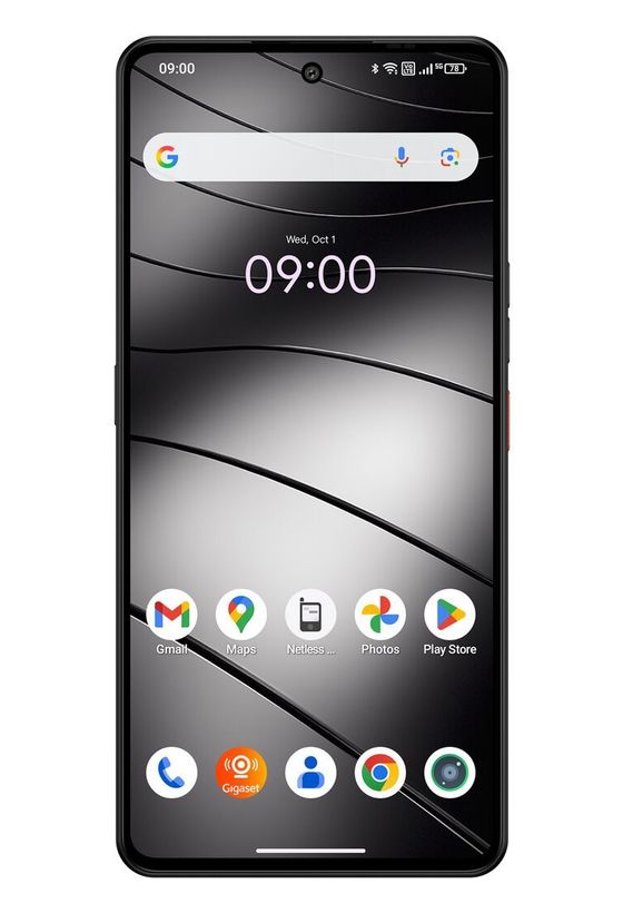 Gigaset GS6 128 GB 5G Smartphone 16,9 cm (6.67 Zoll) Android 64 MP Dreifach Kamera Dual Sim WiFi 6E  (Schwarz) f&uuml;r 329,00 Euro
