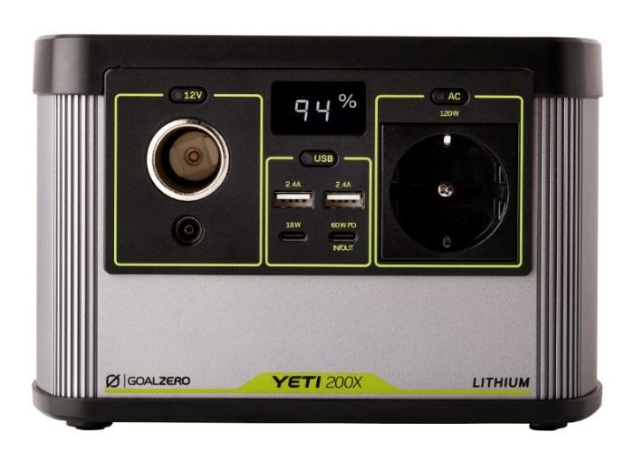 Goal Zero Yeti 200X 187 Wh Powerstation 2,2 kg Gleichstrom, Solar, USB 200 W Ausgangsleistung 500 Ladezyklen f&uuml;r 290,99 Euro
