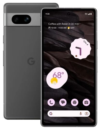 Google Pixel 7a 128 GB 5G Smartphone 15,5 cm (6.1 Zoll) Android 64 MP Dual Kamera Dual Sim (Charcoal) für 369,00 Euro
