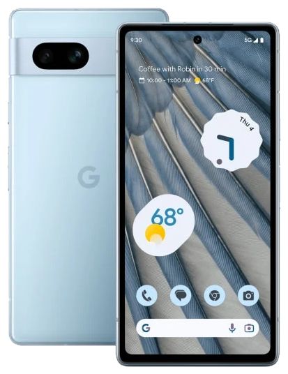 Google Pixel 7a 5G Smartphone 15,5 cm (6.1 Zoll) 128 GB Android 64 MP Dual Kamera Dual Sim (Sea) für 379,00 Euro