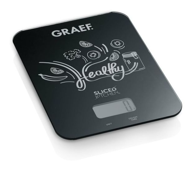 Graef KS202 Family Line Elektronische Küchenwaage bis 5 kg Genauigkeit 1 g  (Schwarz) f&uuml;r 25,99 Euro