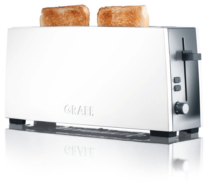 Graef TO91 Toaster 880 W 2 Scheibe(n) 6 Stufen (Edelstahl, Weiß) für 109,99 Euro