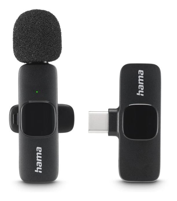 Hama 004680 Smart Wireless kabellos Lavalier-/Aufsteckmikrofon USB  (Schwarz) f&uuml;r 22,99 Euro