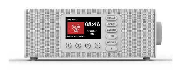 Hama 054299 DR2002BT Bluetooth DAB, DAB+, FM Persönlich Radio (Weiß) für 139,00 Euro