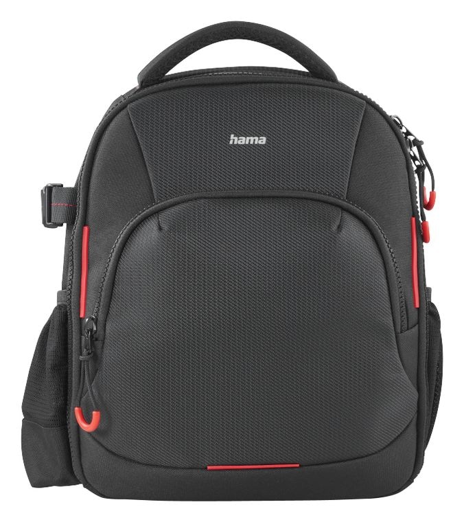 Hama 121345 Ohio Kamera-Rucksack für Jede Marke 220 x 100 x 240 mm  (Schwarz, Rot) f&uuml;r 55,49 Euro
