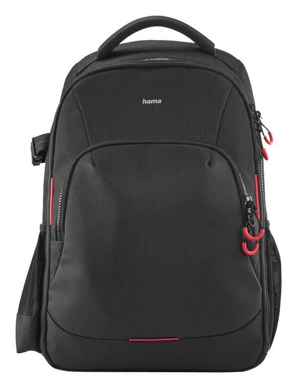 Hama 121346 Ohio Kamera-Rucksack für Jede Marke 270 x 120 x 340 mm (Schwarz, Rot) für 99,00 Euro