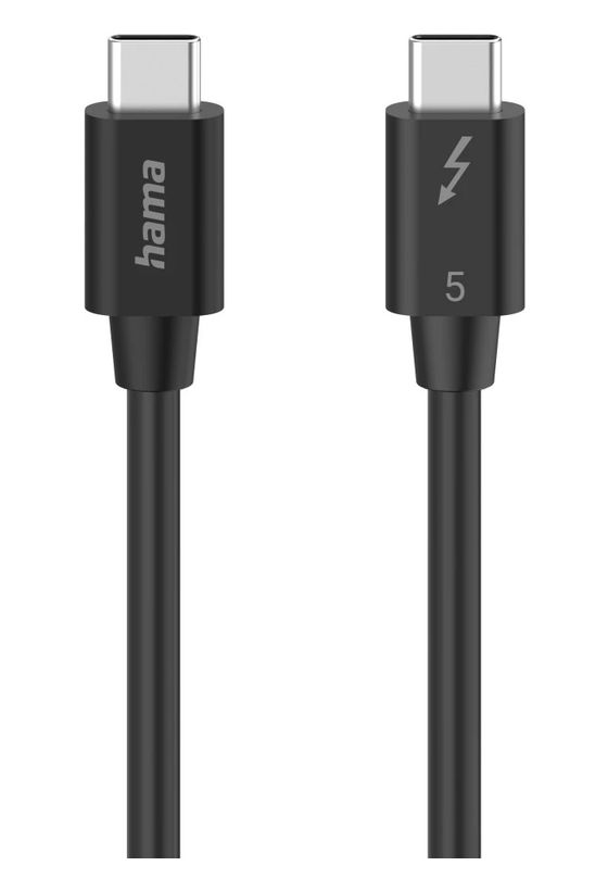 Hama 200796 80 Gbit/s Stecker USB C auf USB C bis 240 W 1 m  (Schwarz) f&uuml;r 34,99 Euro