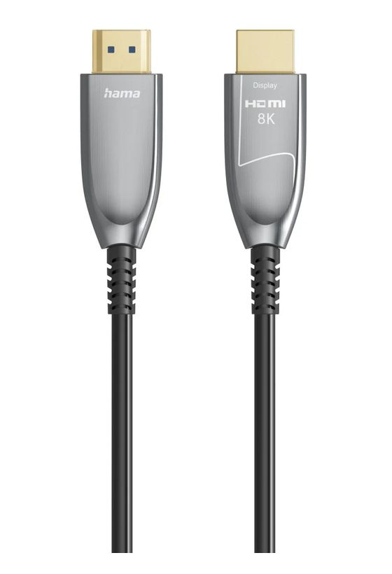 Hama 202035 48 Gbit/s Stecker Gerade HDMI auf HDMI Typ A (Standard) 10 m (Schwarz, Grau, Silber) f&uuml;r 69,00 Euro