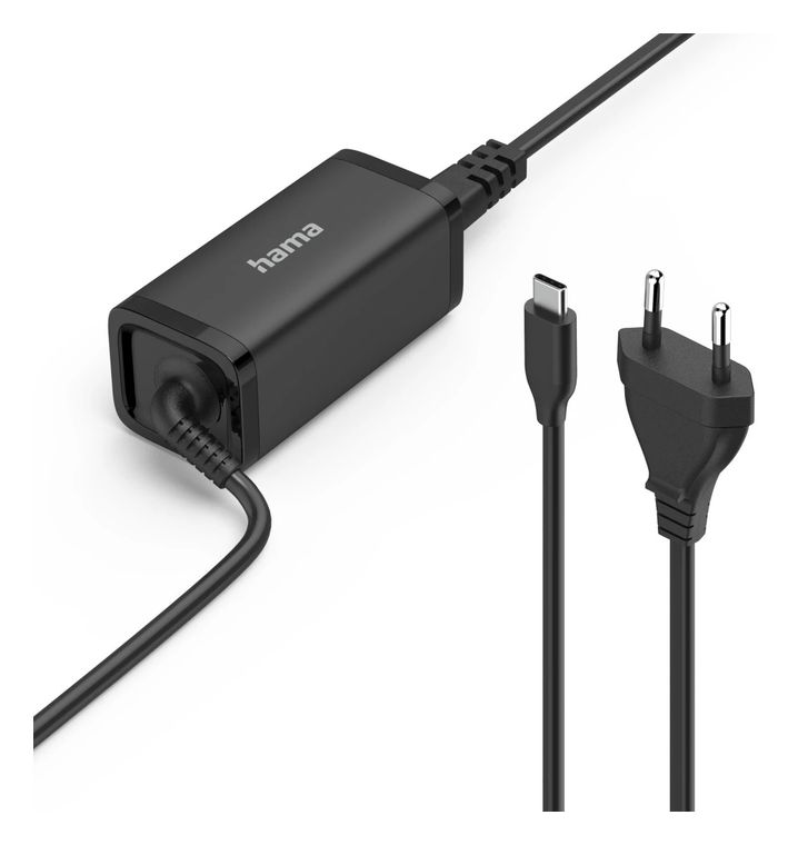 Hama Universal-USB-C-Notebook-Netzteil, GaN, Power Delivery (PD), 5-20V/45W f&uuml;r 29,99 Euro