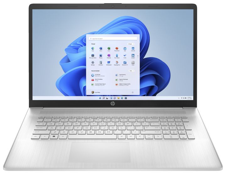 HP 17-cp0647ng Full HD Notebook 43,9 cm (17.3 Zoll) 8 GB Ram 512 GB SSD Windows 11 Home AMD Ryzen 5 (Natursilber) für 479,00 Euro